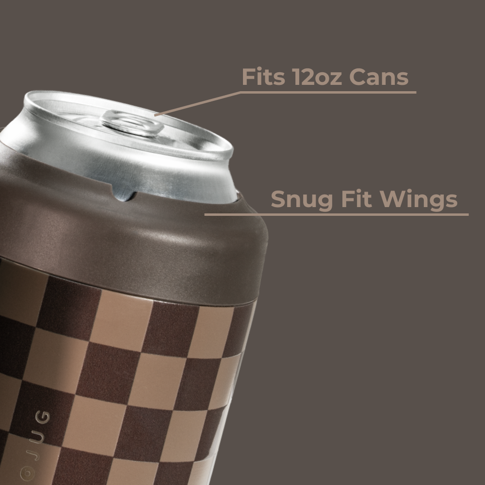 Standard Can Cooler - Autumn Checkers