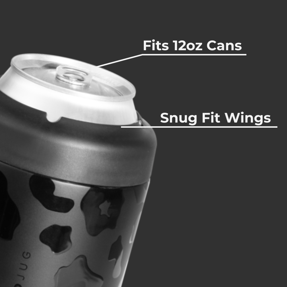 Standard Can Cooler - Black Leopard