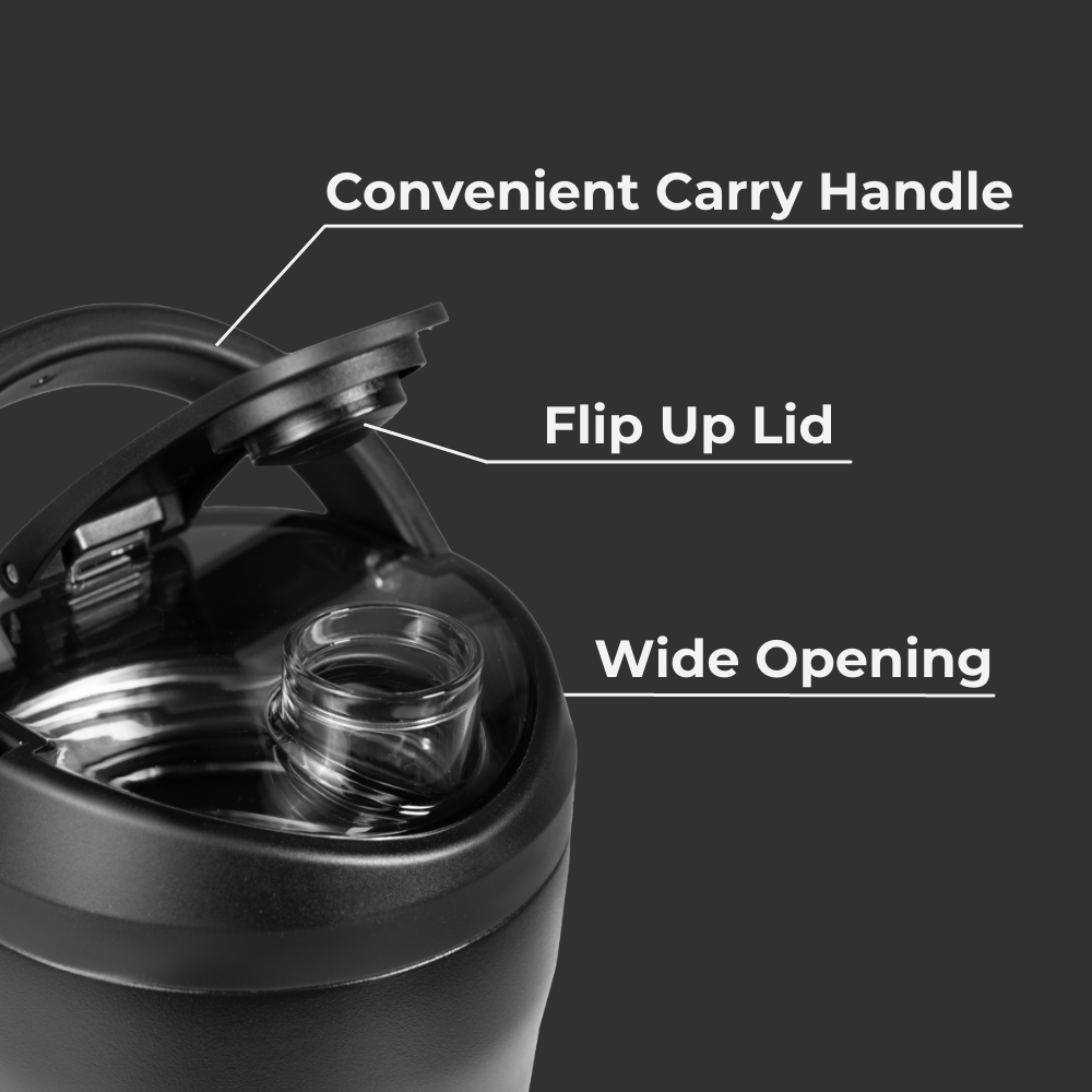 24oz Insulated Shaker - Black