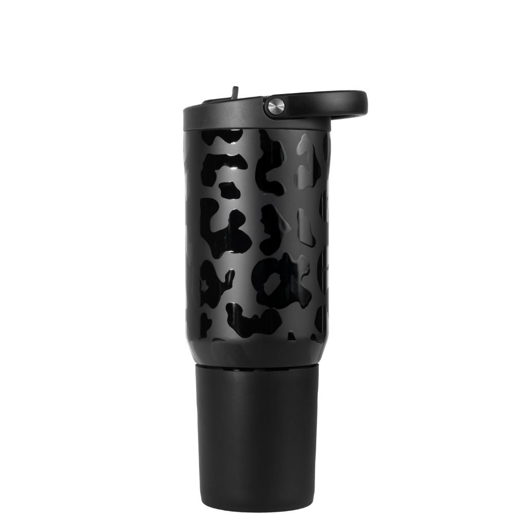 20oz Sport Bottle - Black Leopard